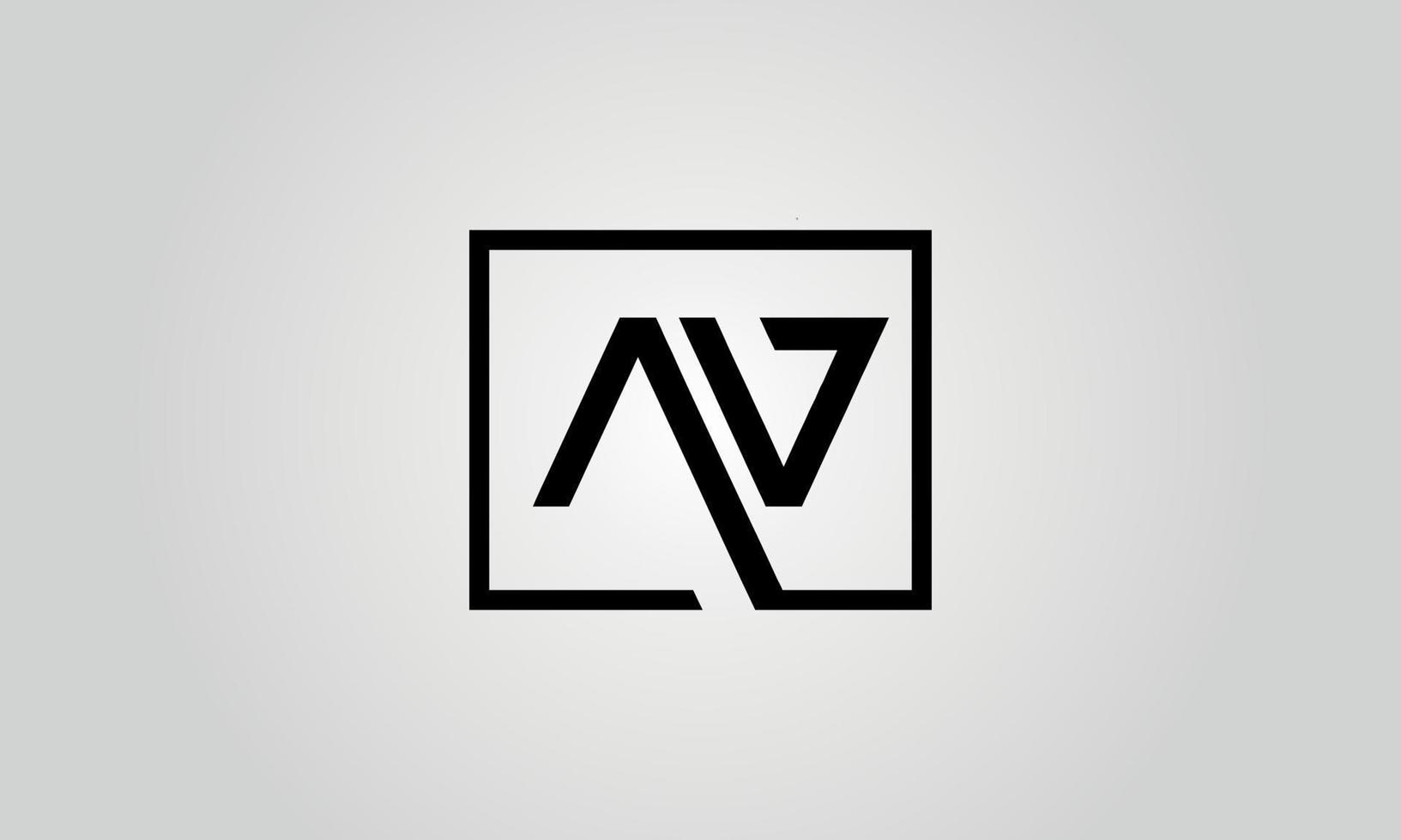 design de logotipo av. modelo de vetor livre de design de ícone de logotipo de letra av inicial.