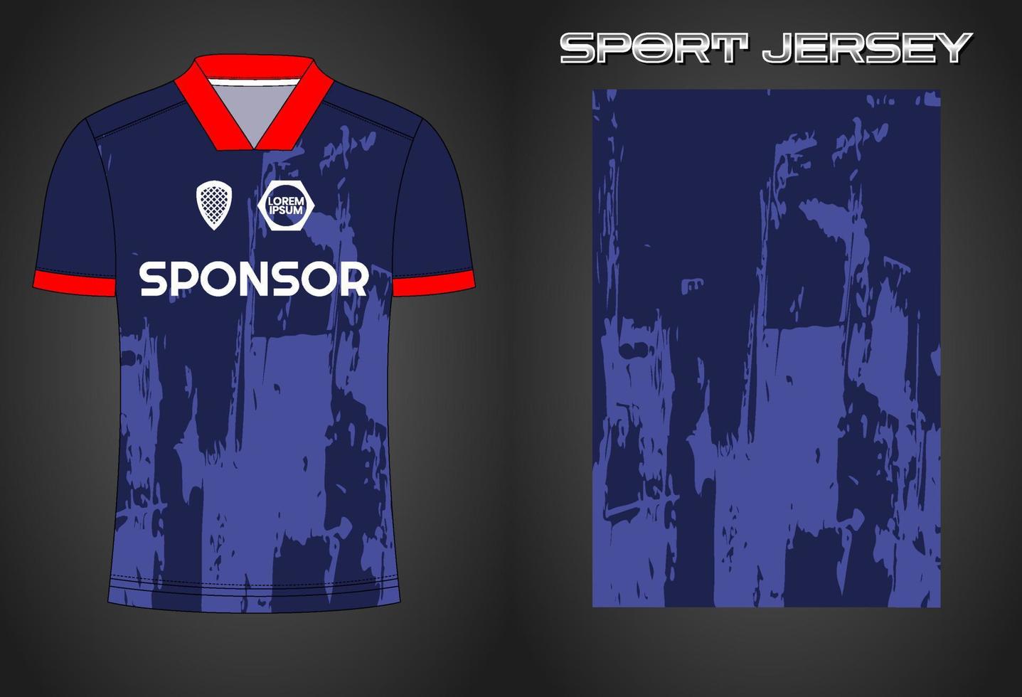 modelo de design de camisa de esporte de camisa de futebol vetor