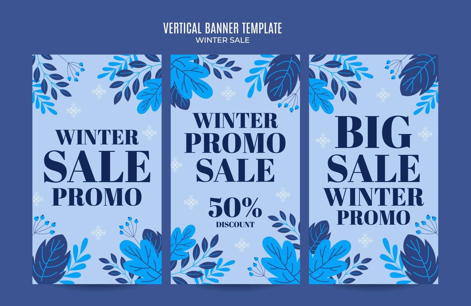 design de inverno para publicidade, banners, folhetos e panfletos vetor