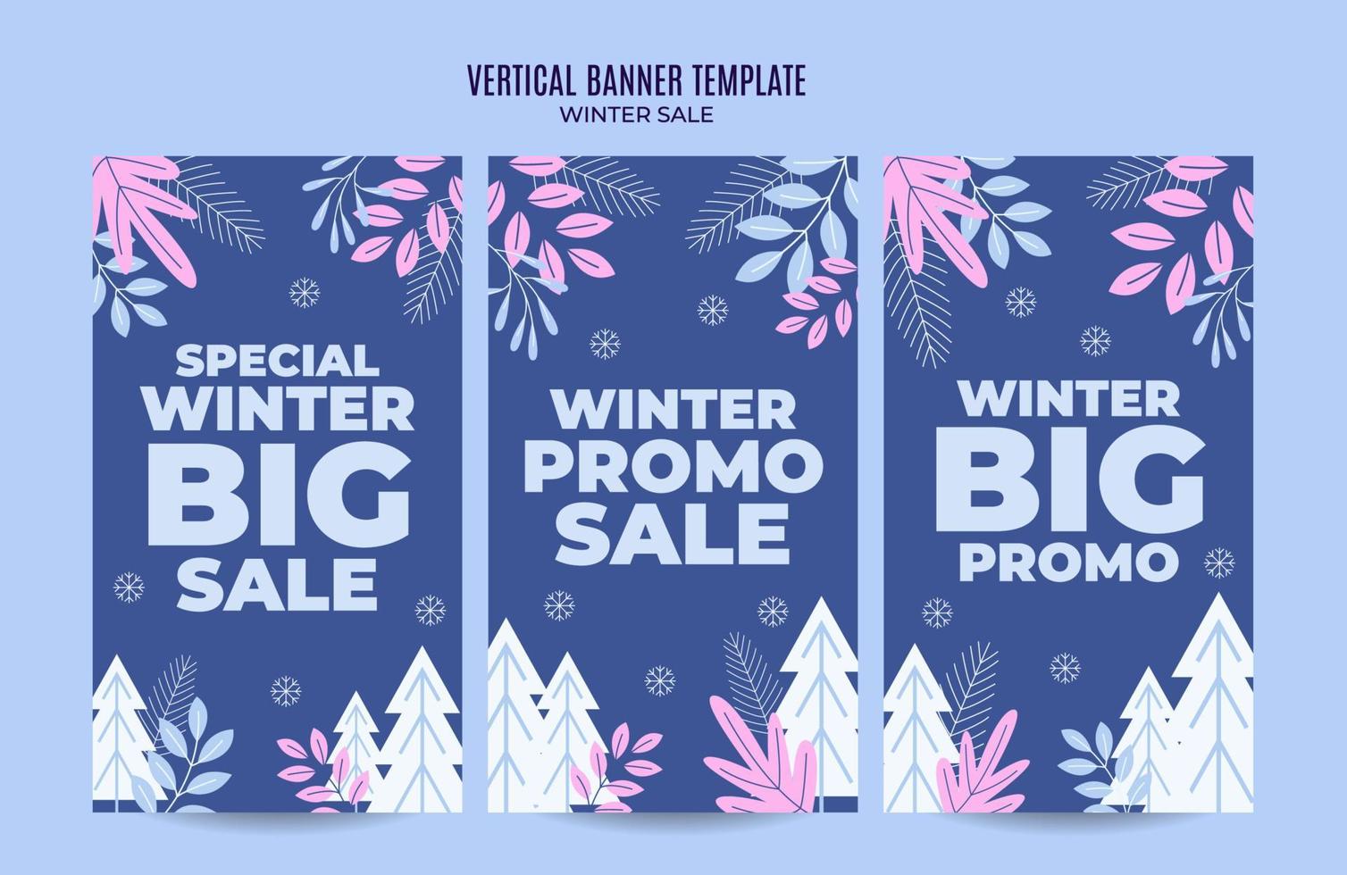 design de inverno para publicidade, banners, folhetos e panfletos vetor