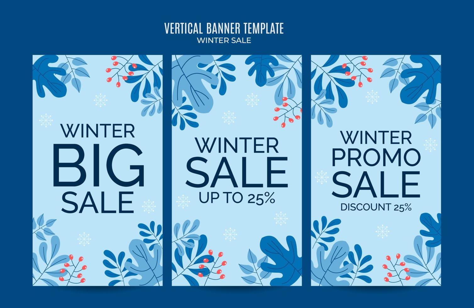 design de inverno para publicidade, banners, folhetos e panfletos vetor