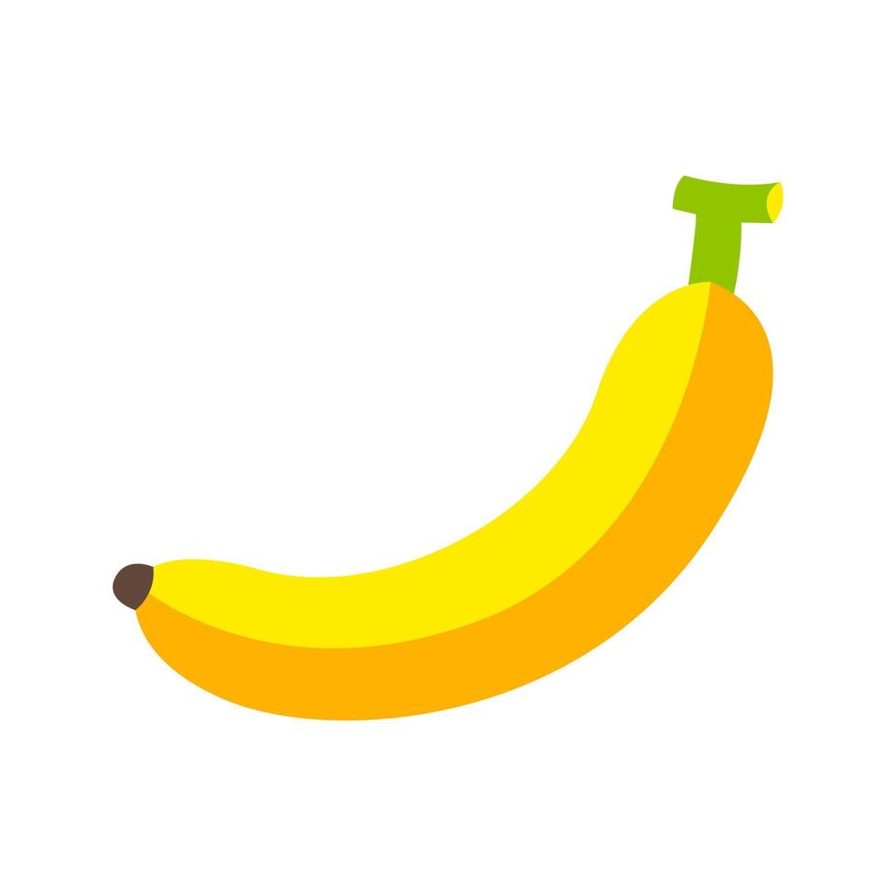 lindo clipart de banana na versão cartoon vetor