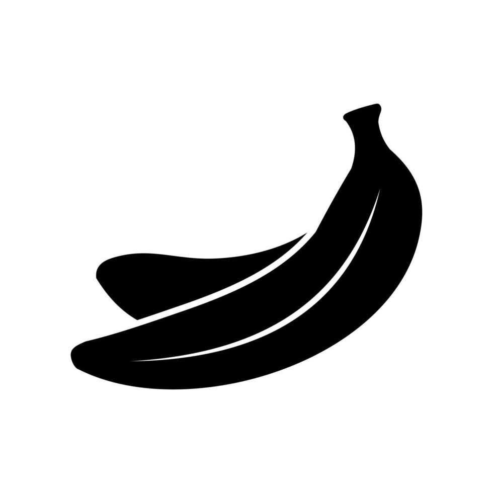 ícone plano de banana vetor