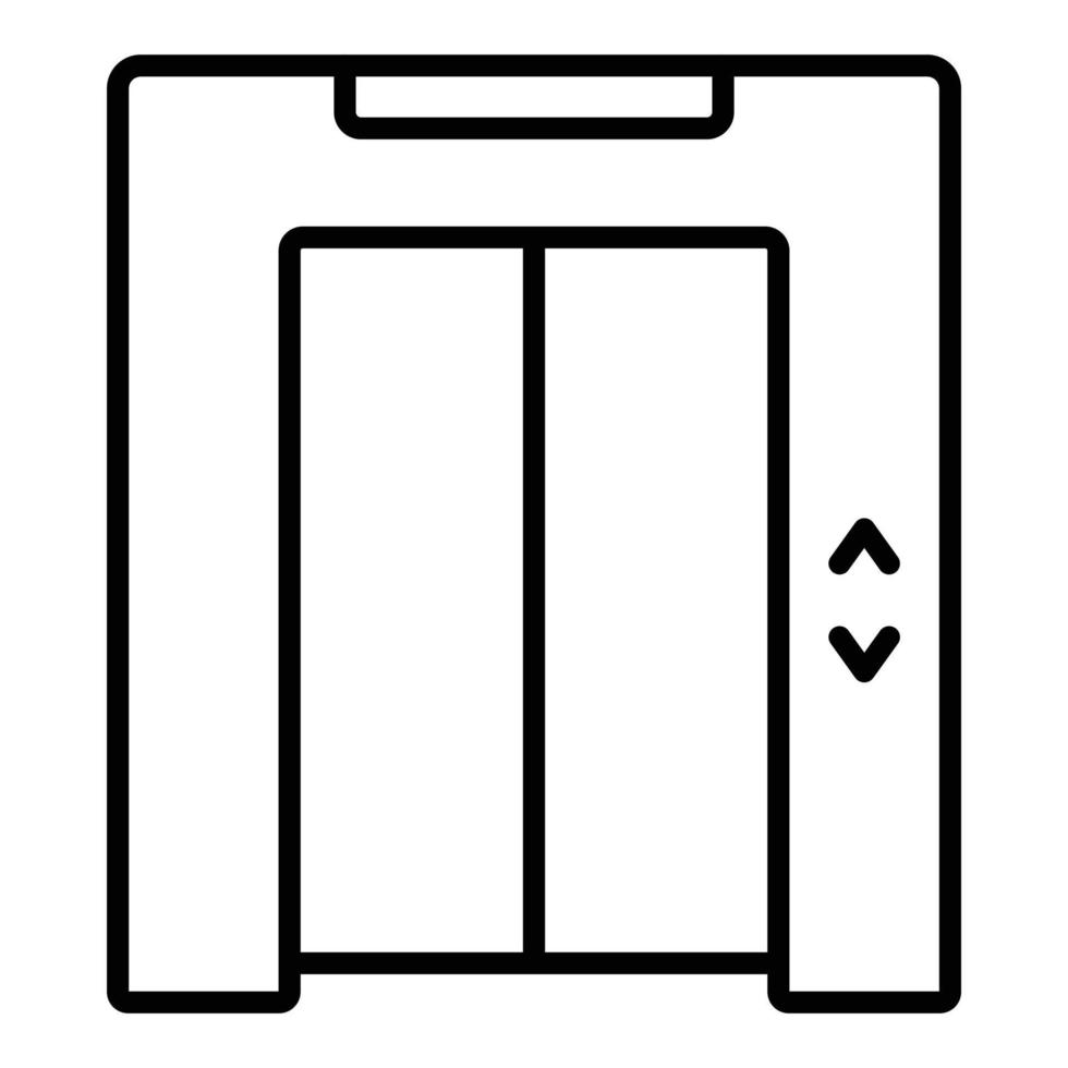 estilo do ícone do elevador vetor
