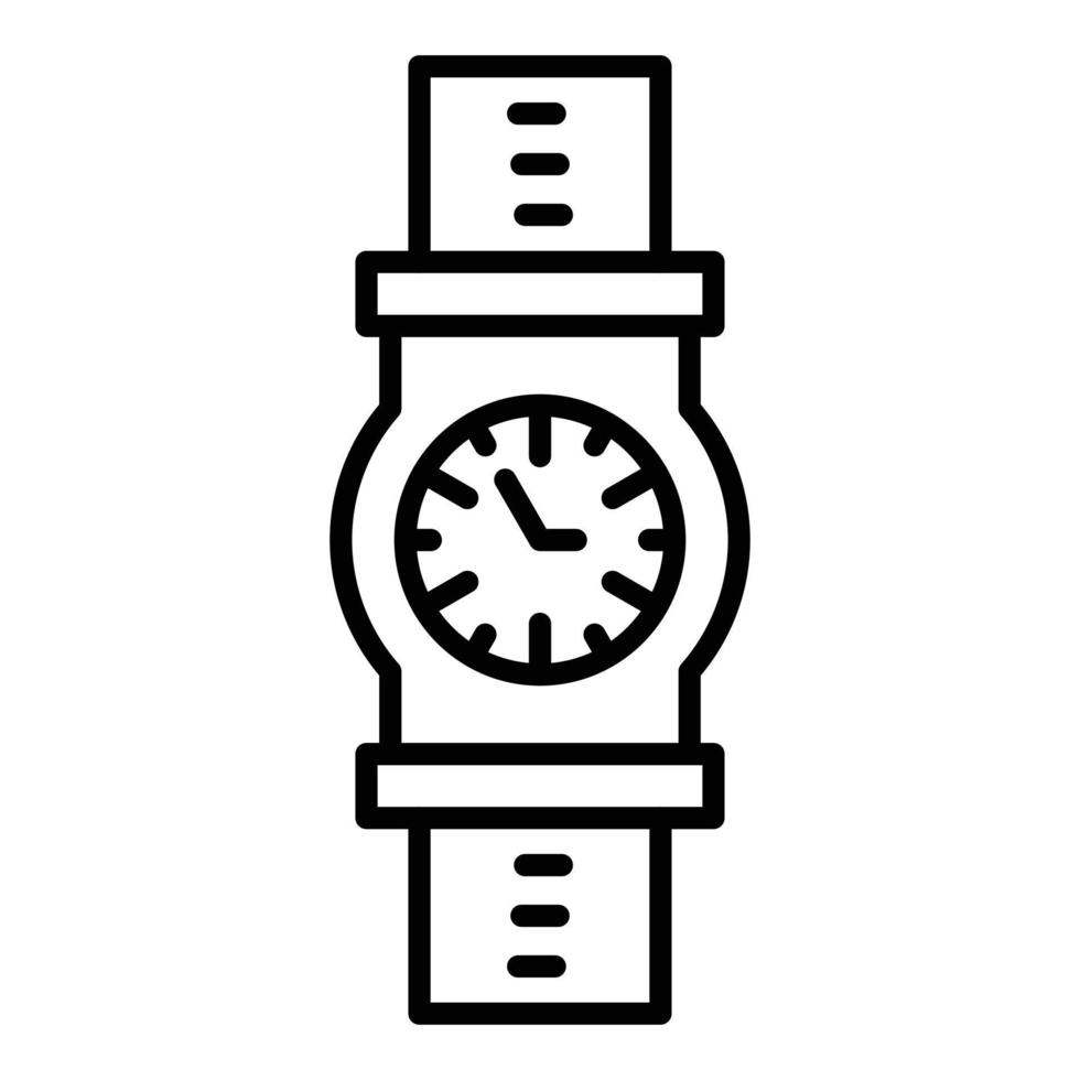 estilo de ícone de relógio de pulso vetor