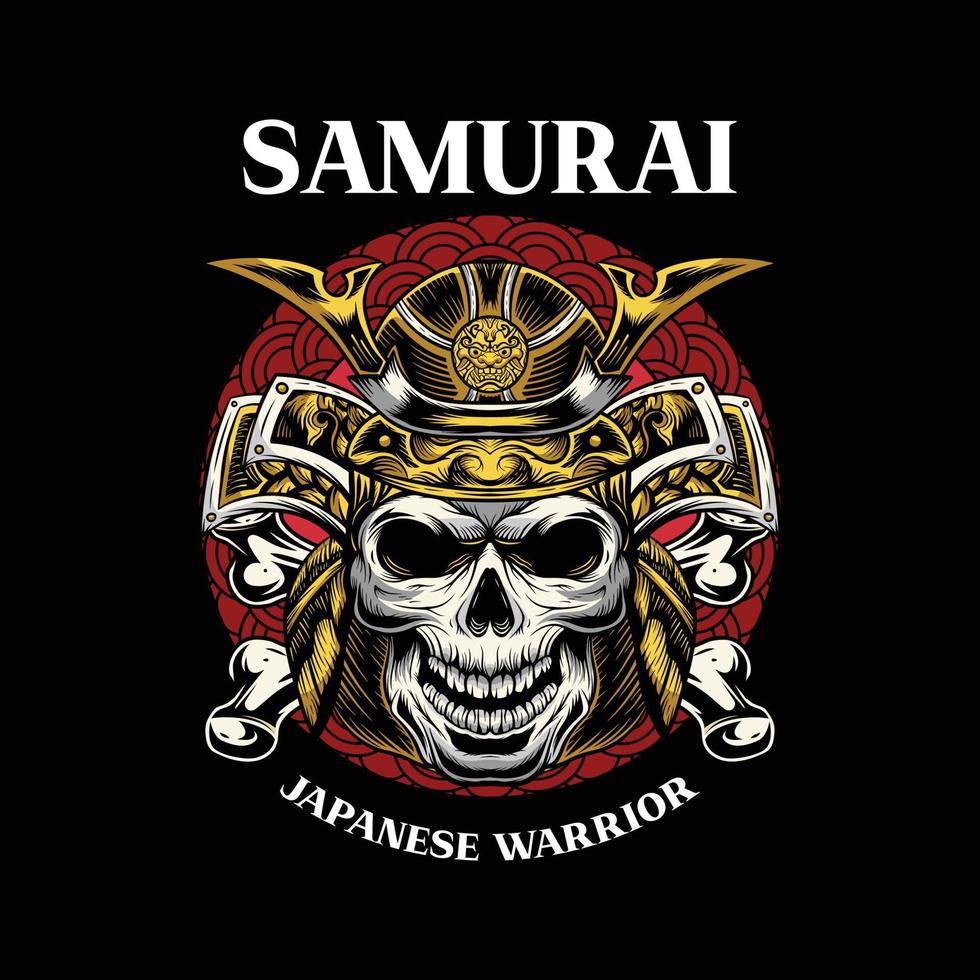 guerreiro japonês samurai vetor
