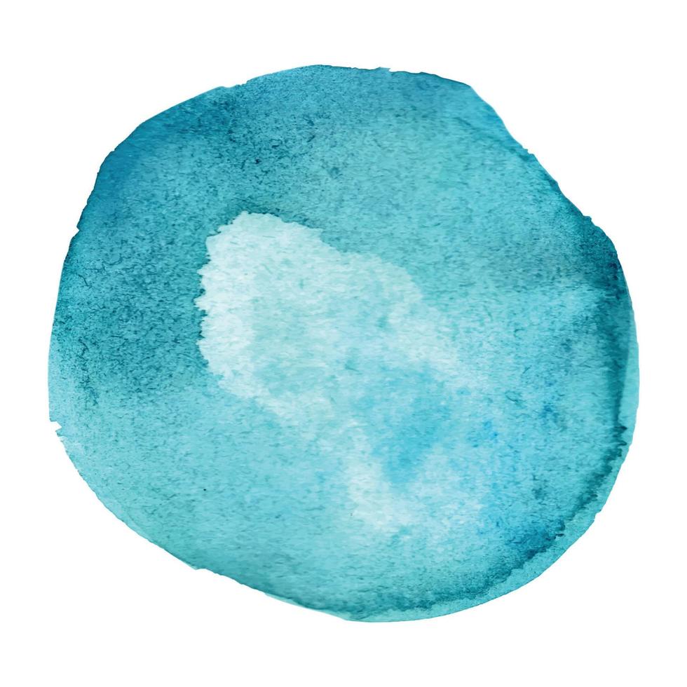 ponto de aquarela abstrato azul decorativo vetor