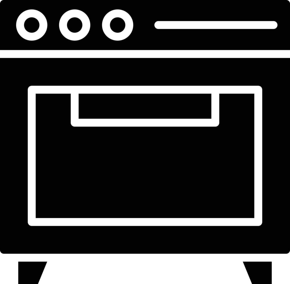 ilustração de design de ícone de vetor de forno