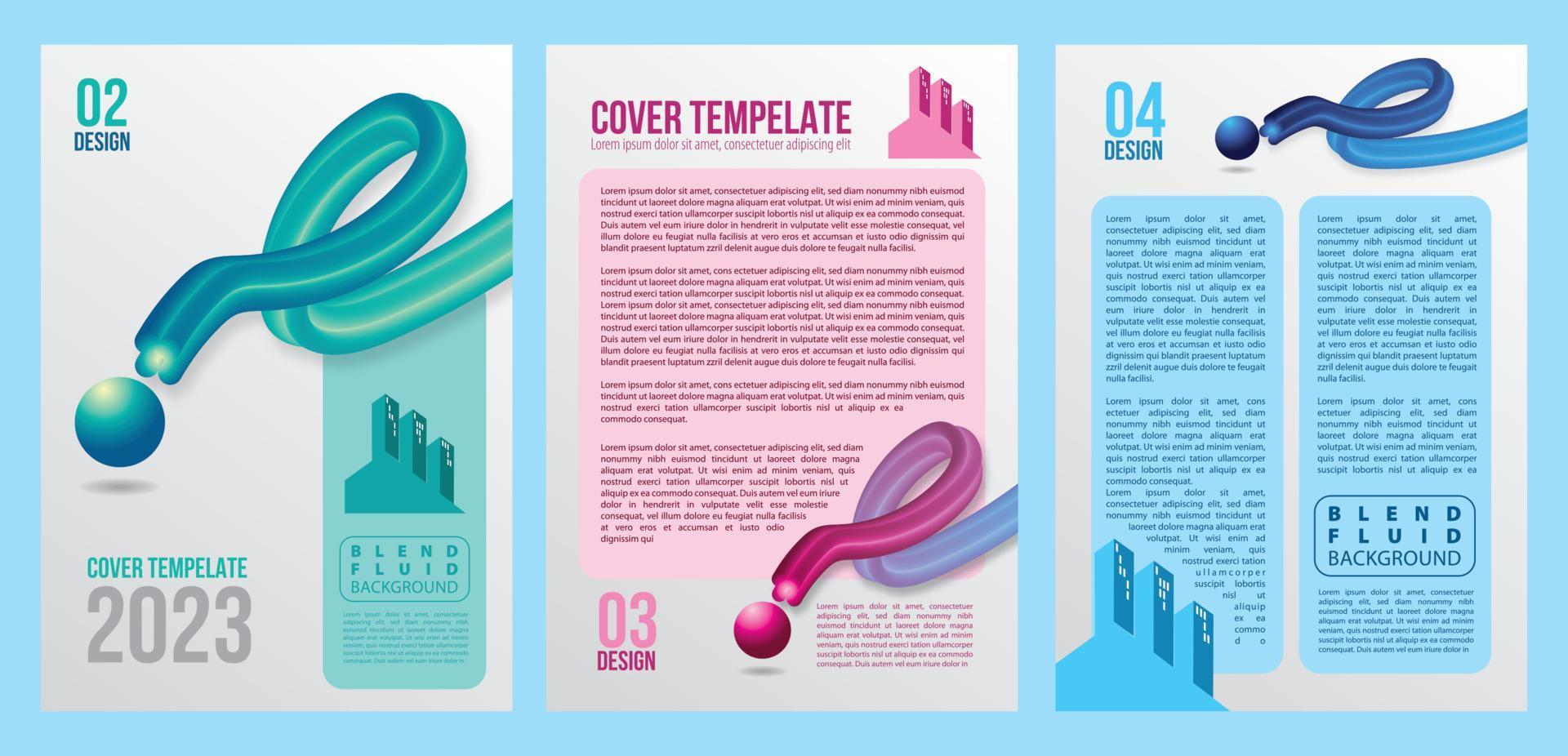 cartaz de livro de capa de design a4 folheto de livro de catálogo layout de folheto relatório anual modelo de negócios de revista vetor