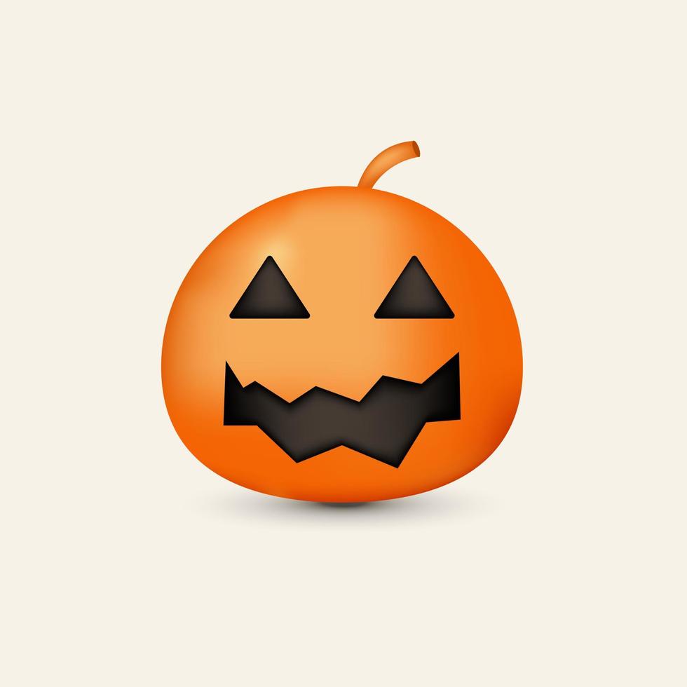 ilustração de design de abóbora de halloween vetor