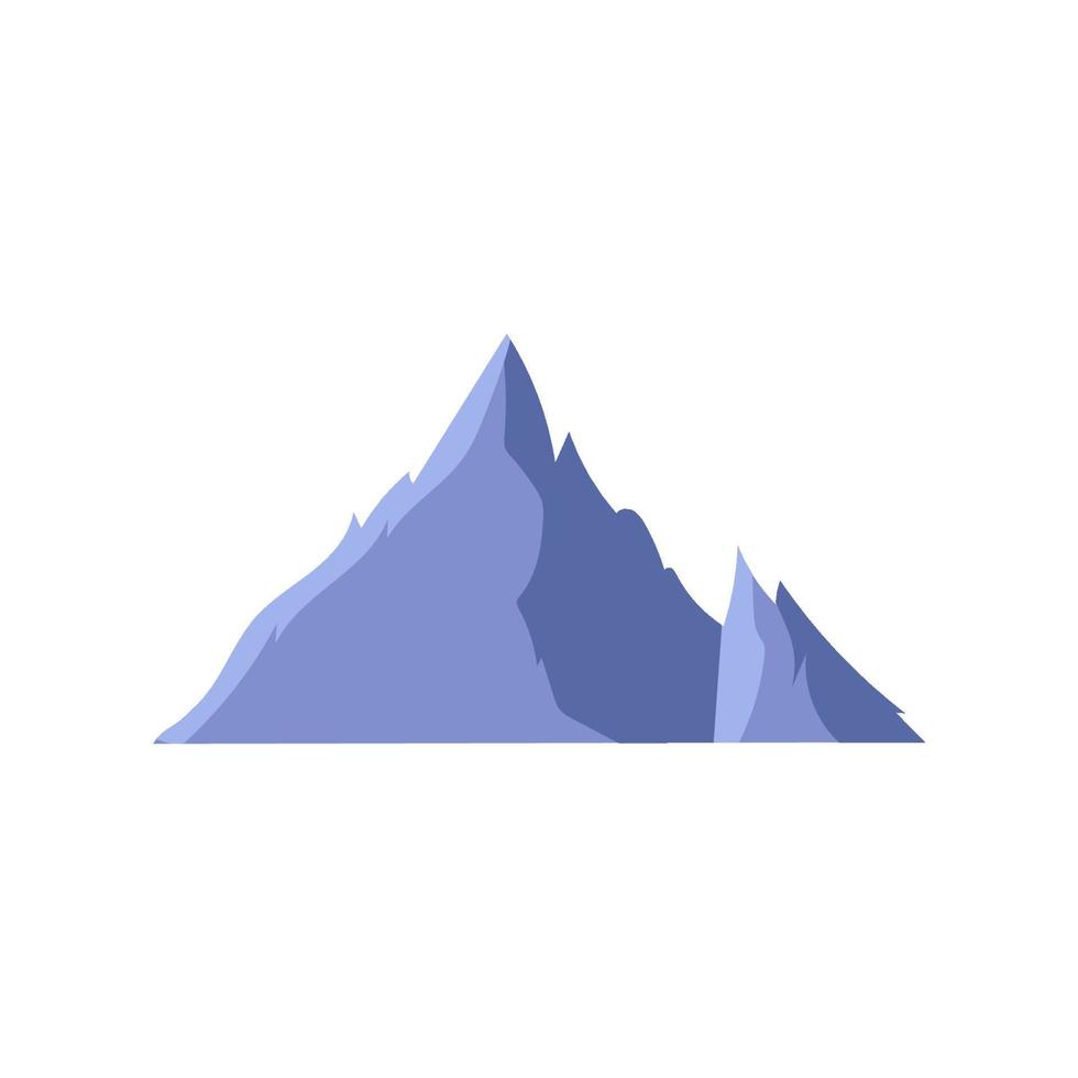 ilustração de conceito de minimalis azul de montanha vetor