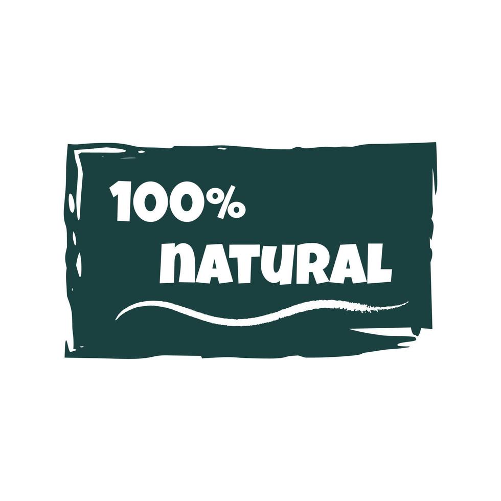 ícone para embalagens de produtos ecológicos em um fundo branco. ilustração vetorial vetor
