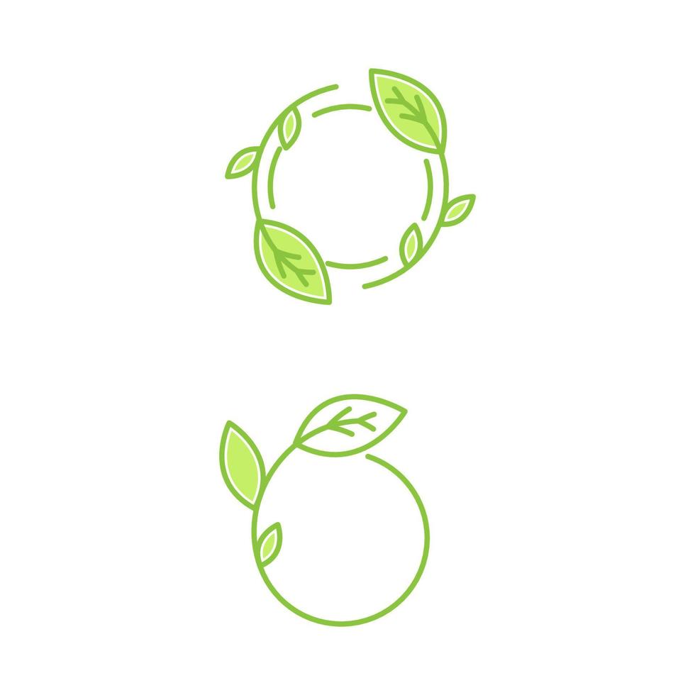 ilustração de design de ícone de vetor de elemento vegano