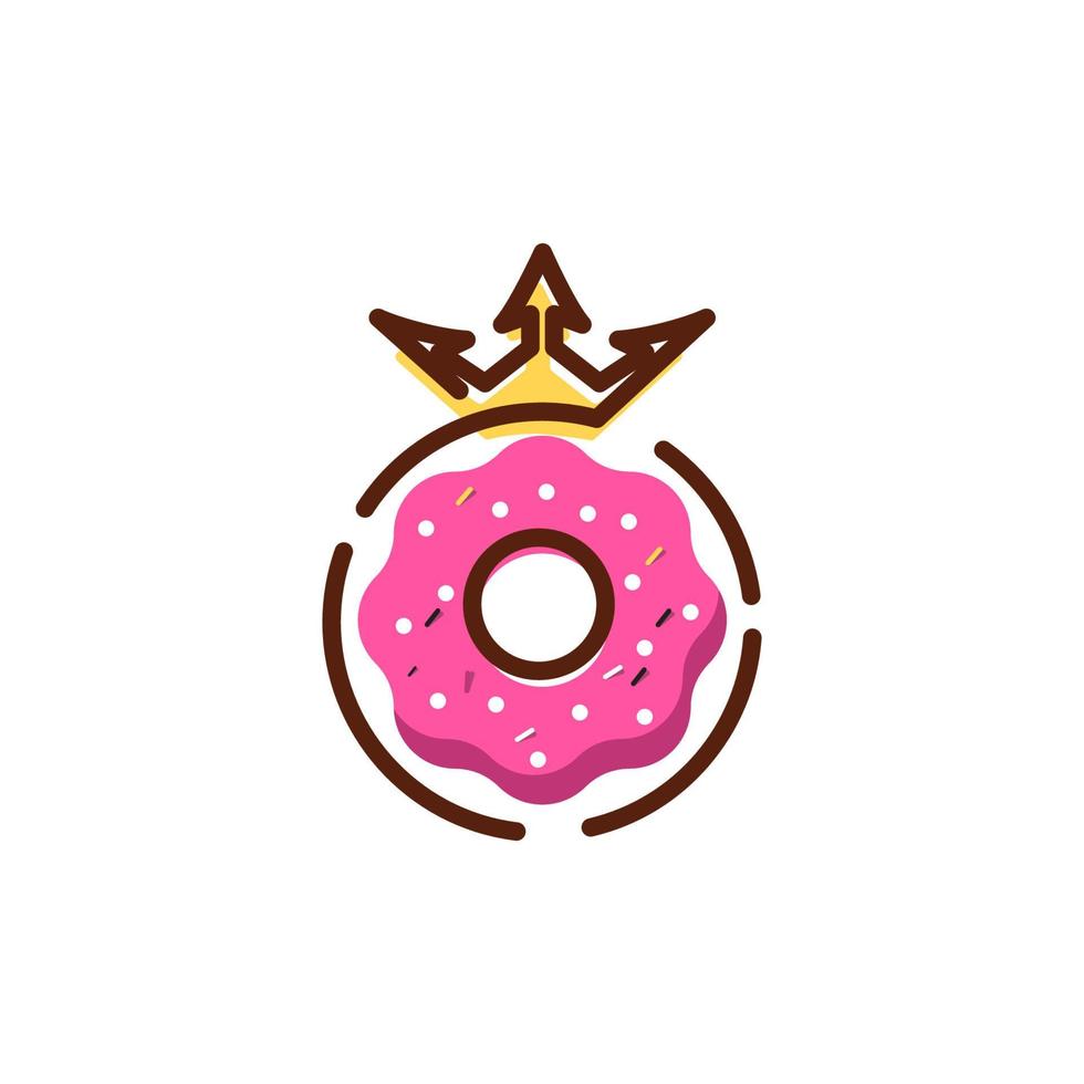ilustração de desenho de ícone de vetor donut