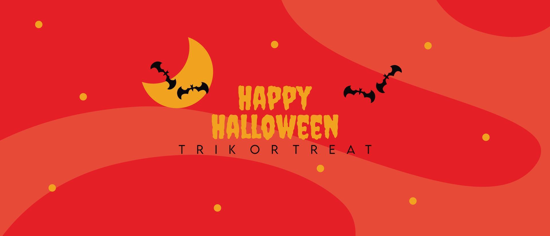 fundo de texto feliz dia das bruxas adequado para banner de halloween ou relacionado ao tema de halloween vetor