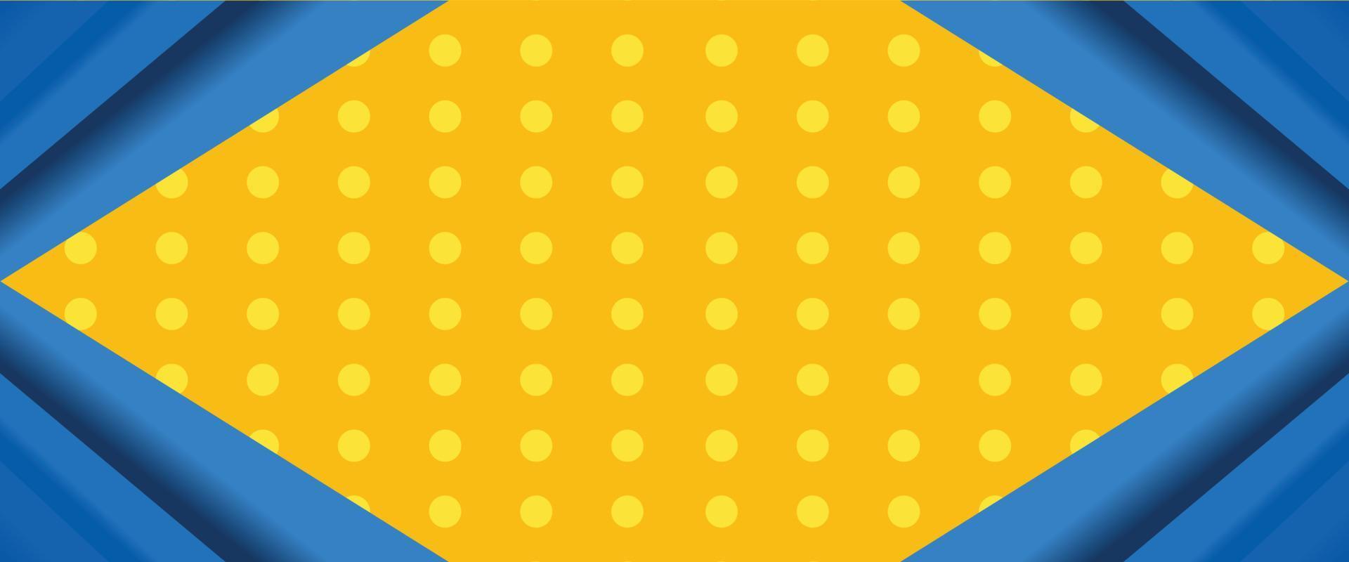 fundo abstrato amarelo com combinação de cor azul vetor