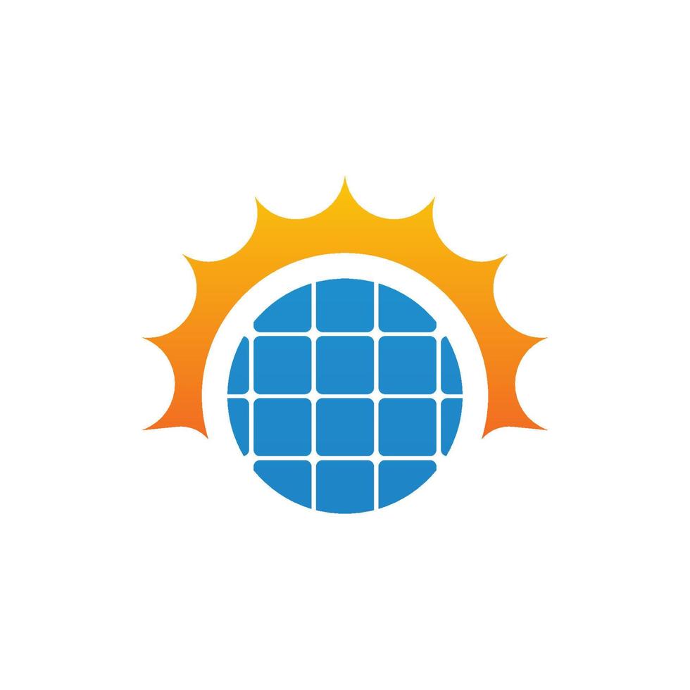 ilustração do ícone do vetor de energia solar