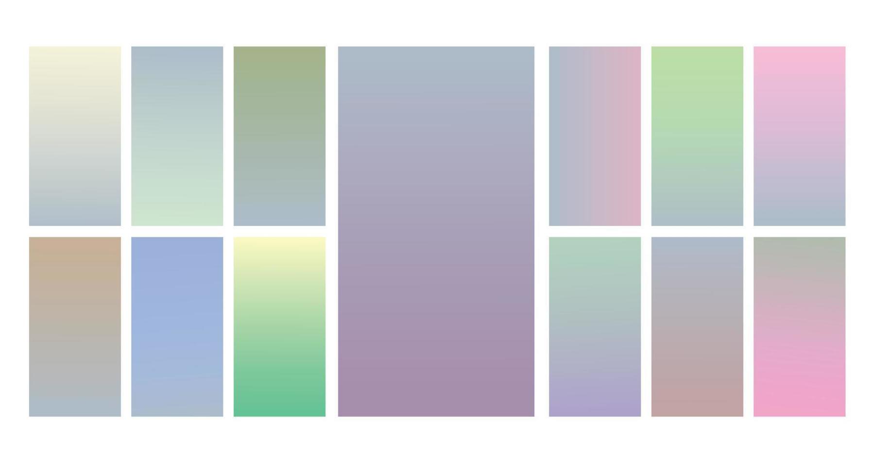 fundo gradiente pastel de vetor de tela moderna. gradiente de cores suaves e vibrantes para aplicativos móveis, design de plano de fundo. gradiente de cor suave brilhante para aplicativos móveis.