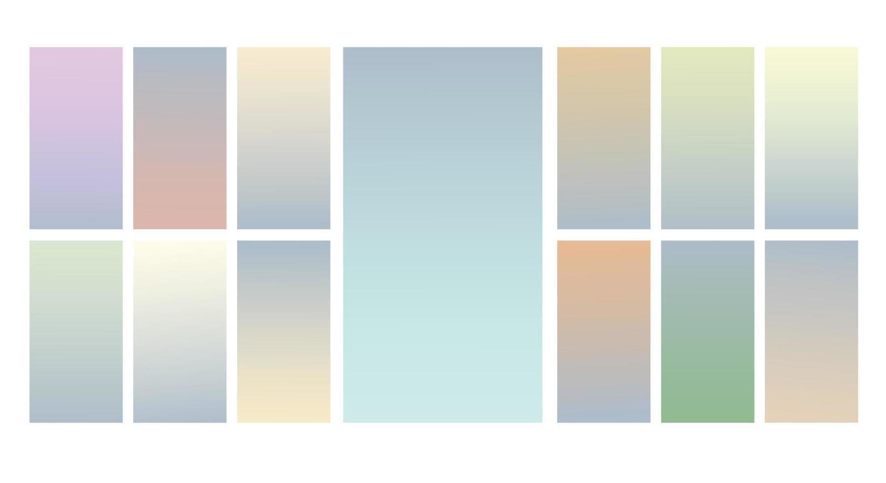 fundo gradiente pastel de vetor de tela moderna. gradiente de cores suaves e vibrantes para aplicativos móveis, design de plano de fundo. gradiente de cor suave brilhante para aplicativos móveis.