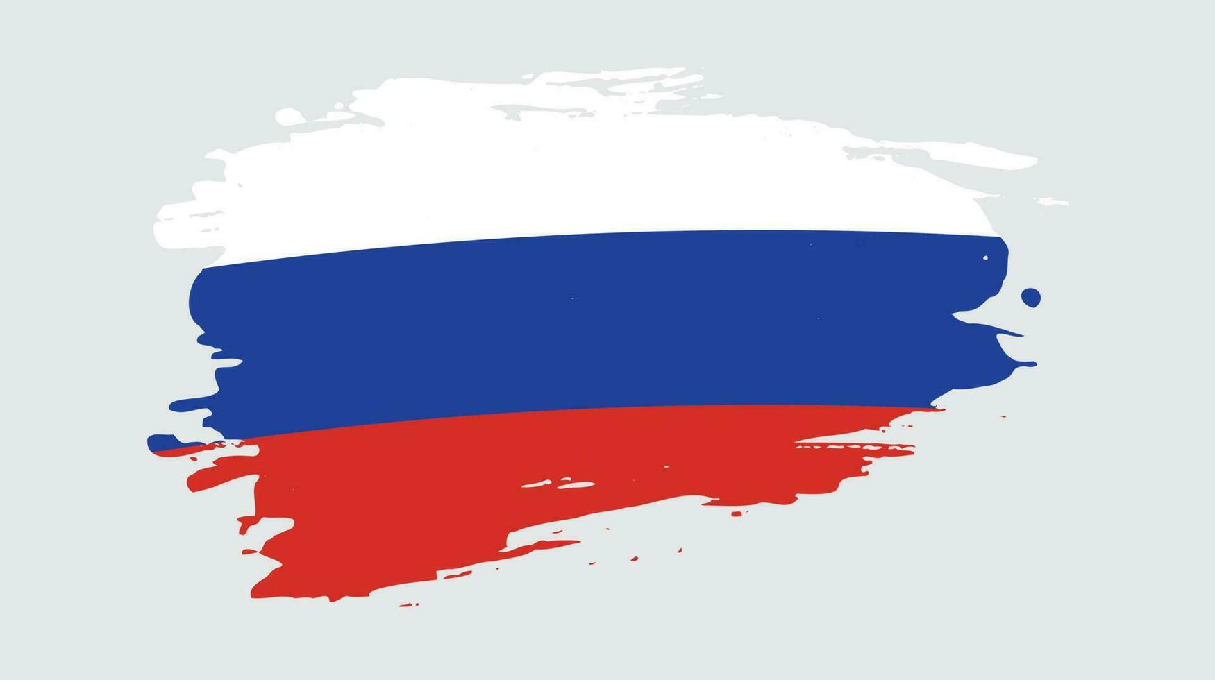 vetor de bandeira de textura grunge russo abstrato