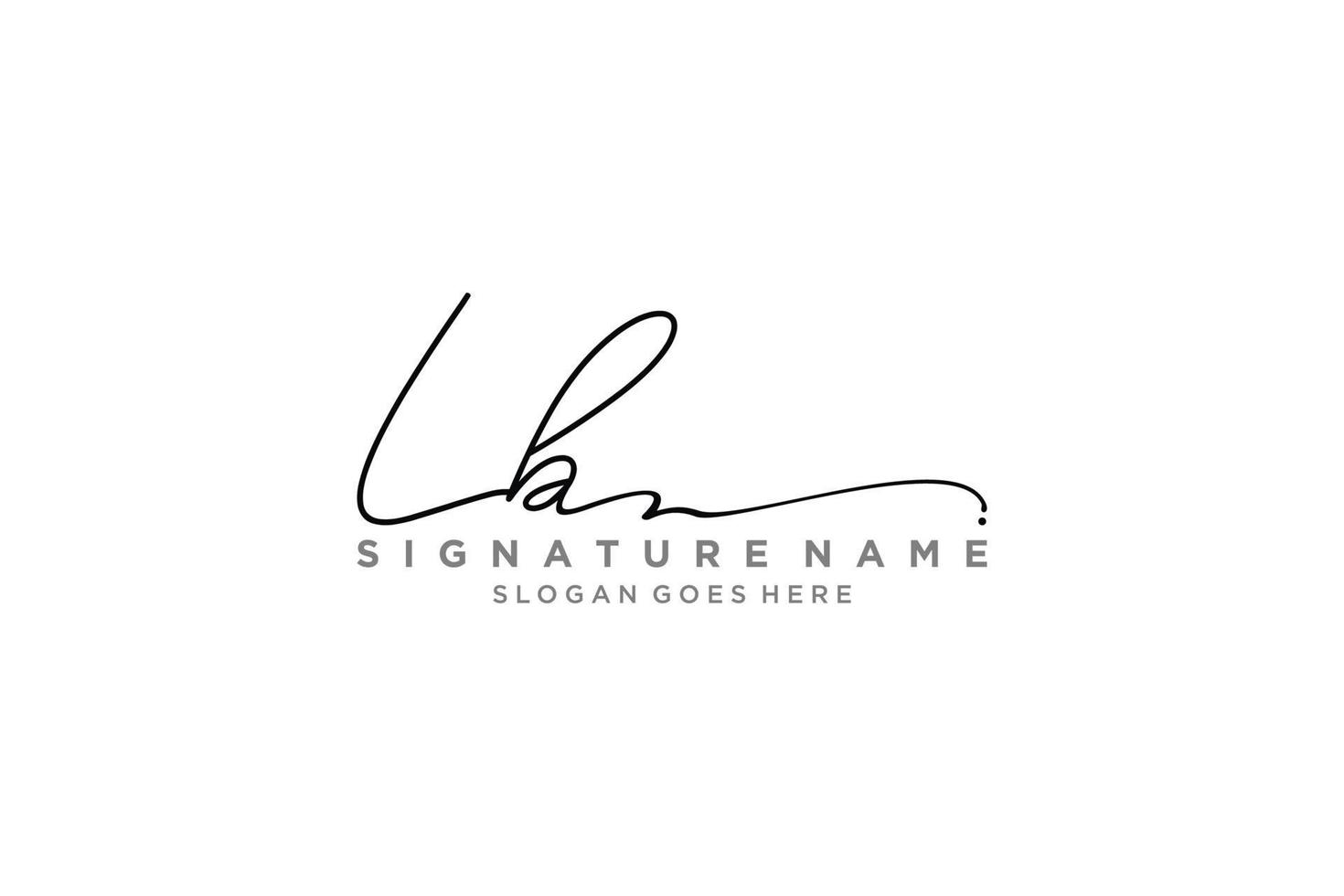 modelo de logotipo de assinatura de letra inicial lb design elegante ícone de vetor de modelo de símbolo de sinal de logotipo