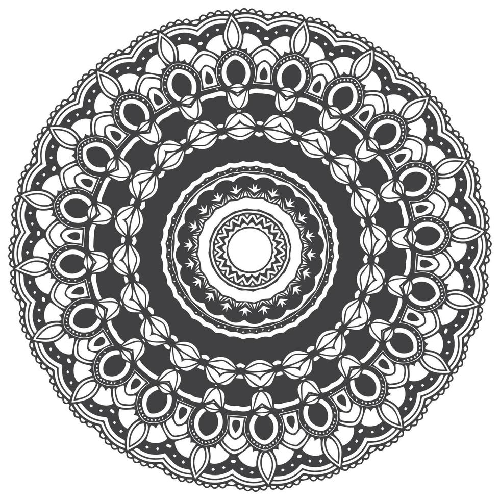 mandala padrão para colorir book.ornament mandala redonda perfeita para uso em qualquer outro tipo de design. vetor oriental, tecer elementos de design.