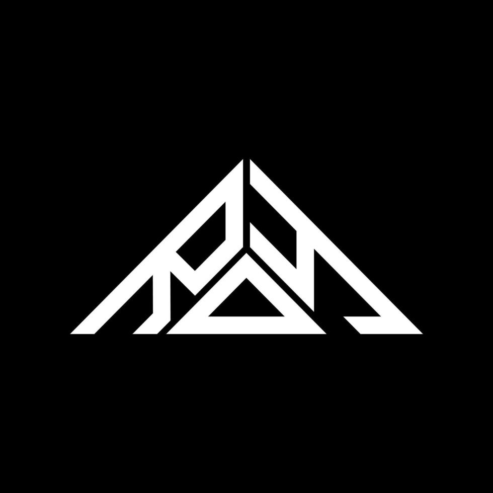 design criativo do logotipo da carta rdy com gráfico vetorial, logotipo simples e moderno rdy em forma de triângulo. vetor