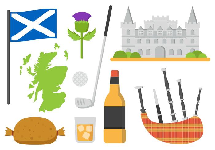 Ilustração livre do vetor de Scotland Elements