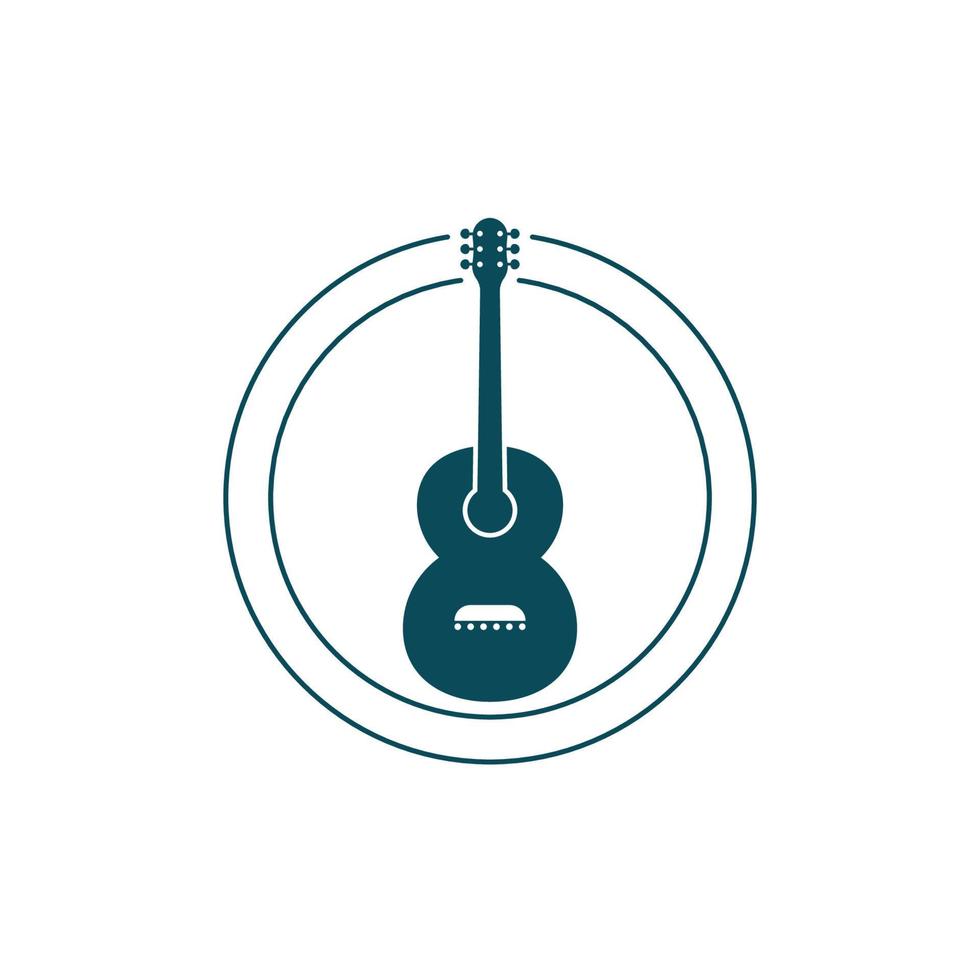 ilustração do ícone do vetor de guitarra