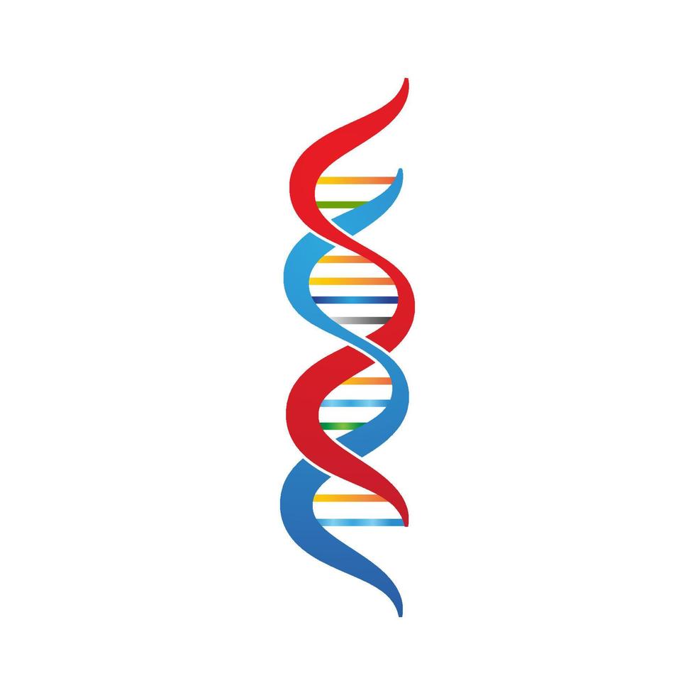 ilustração de design de ícone de vetor de dna médico