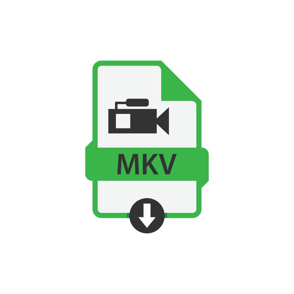 vetor de arquivo de vídeo de download mkv