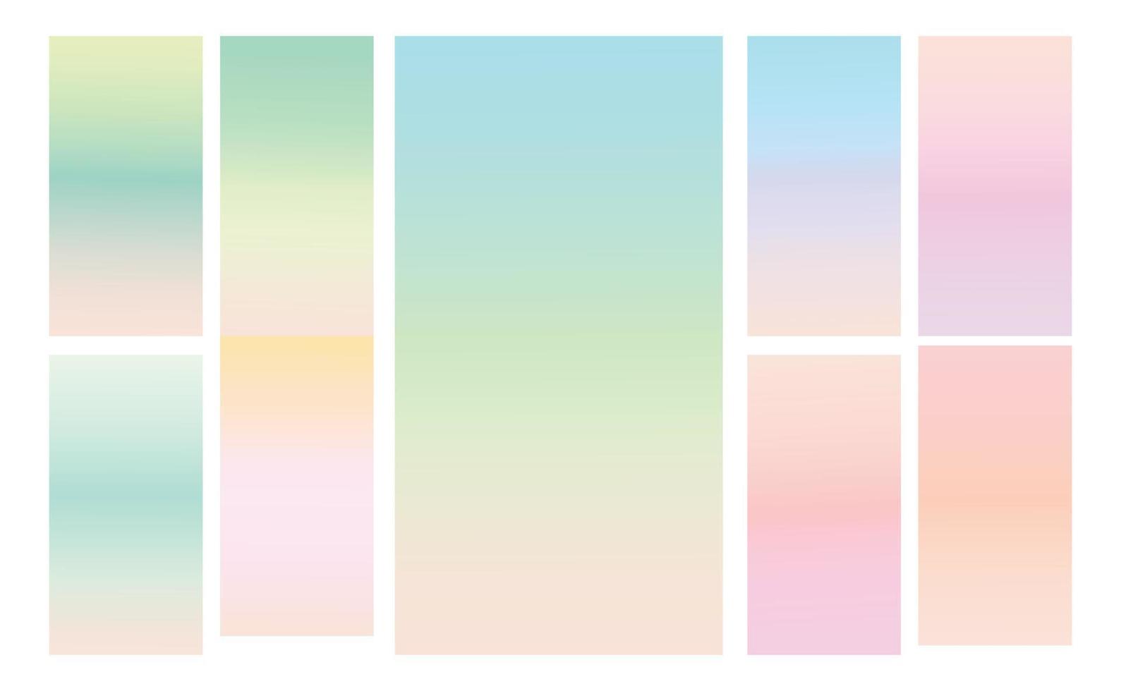 tela moderna vector multicolor fundo gradiente pastel. gradiente de cores suaves e vibrantes para aplicativos móveis, design de plano de fundo. gradiente de cor suave brilhante para aplicativos móveis.