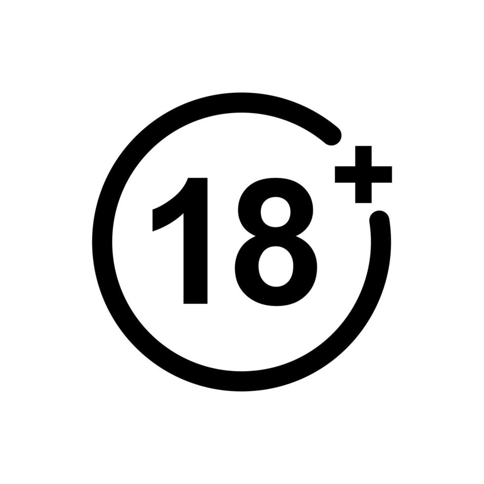 18 ícone de contorno de conteúdo vetor