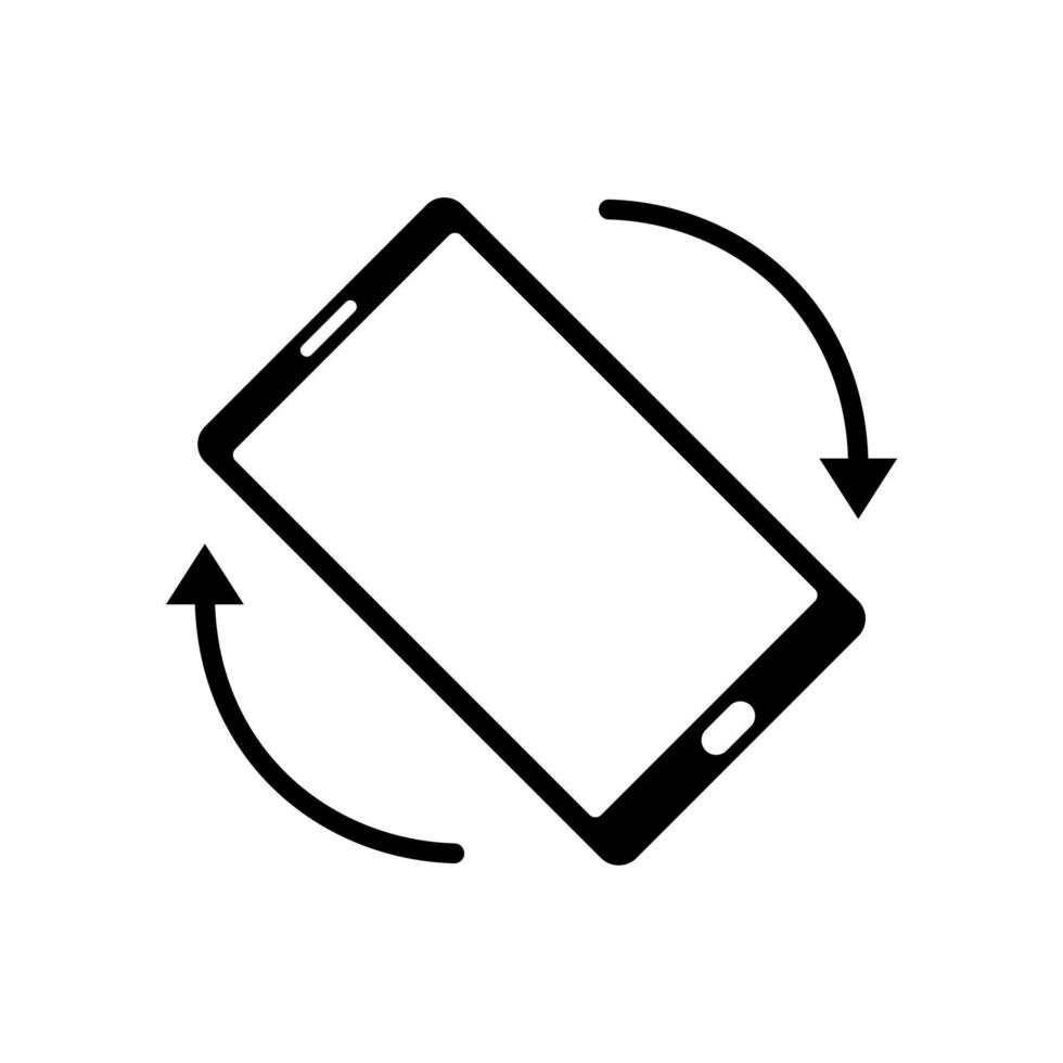ícone de rotação móvel vetor