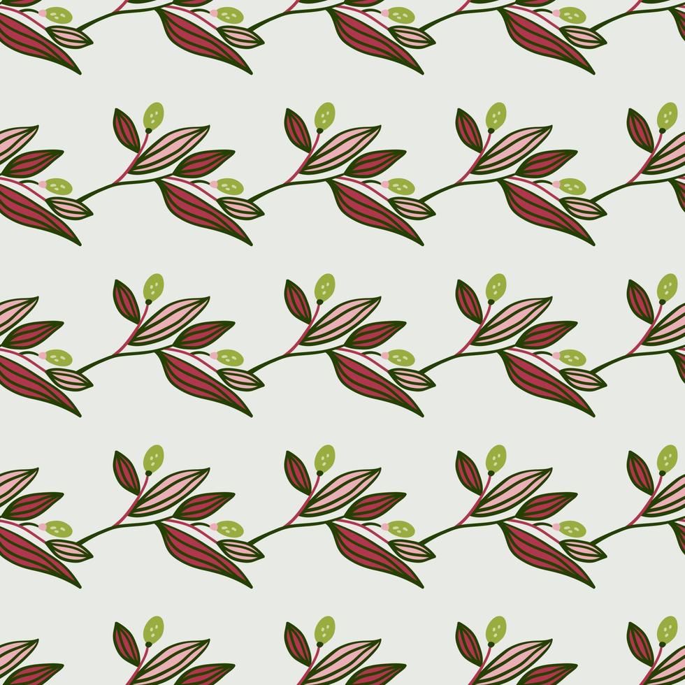 padrão sem emenda de galhos de bérberis. papel de parede floral de frutas silvestres. vetor