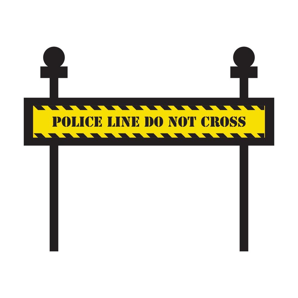 ilustração de desenho de ícone de vetor linha polícia