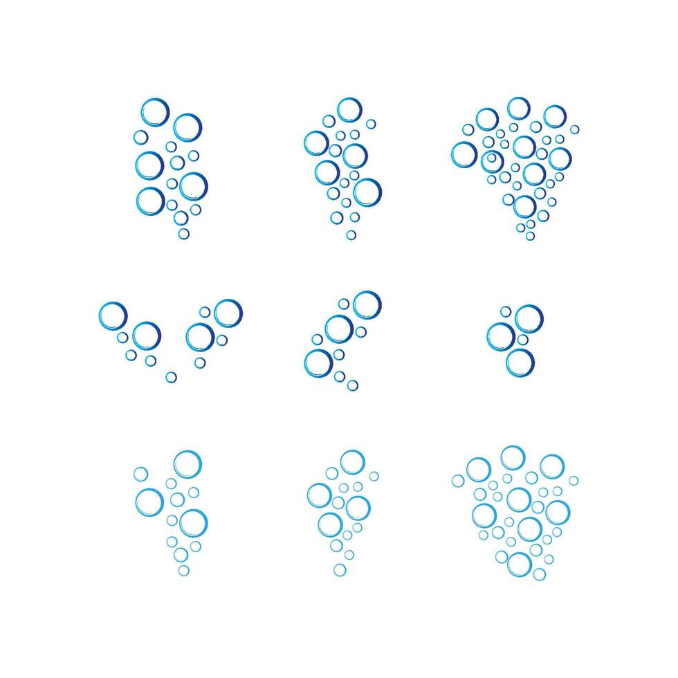 logotipo da bolha de água vetor