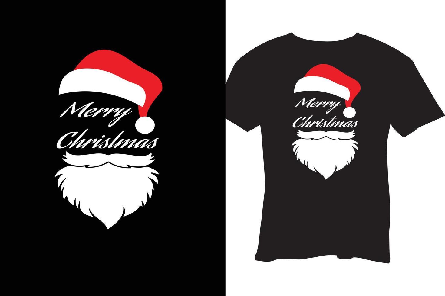 design de t-shirt de feliz natal vetor