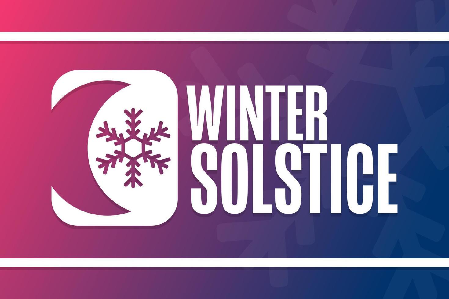 solstício de inverno. conceito de férias. modelo para plano de fundo, banner, cartão, pôster com inscrição de texto. ilustração em vetor eps10.