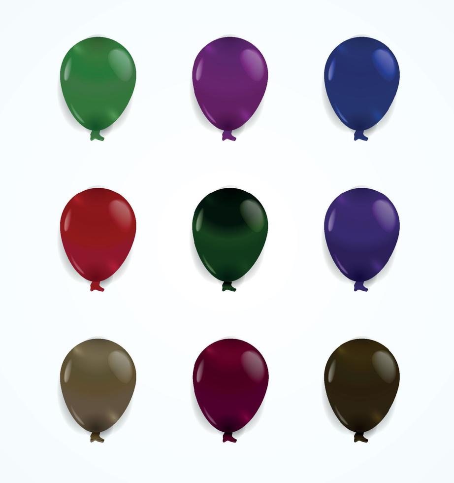 enfeite de balão para decoração vetor eps