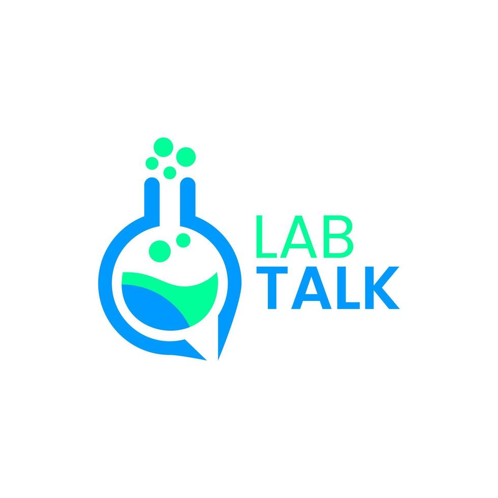 elemento de design de logotipo de ícone de laboratório vetor
