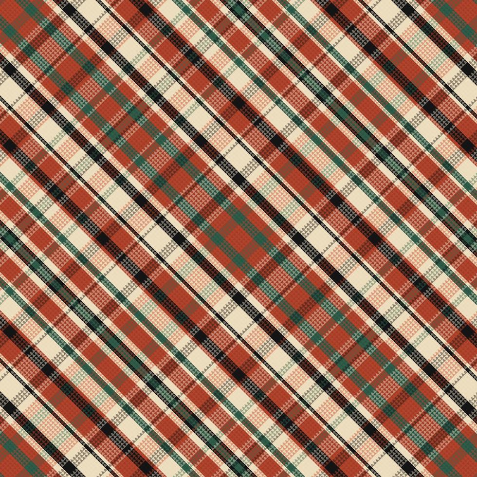 padrão de cor vintage tartan ou xadrez. vetor