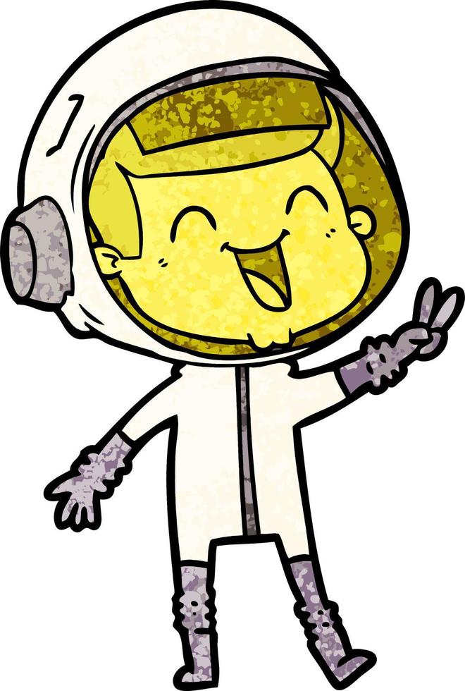 personagem de desenho animado astronauta vetor