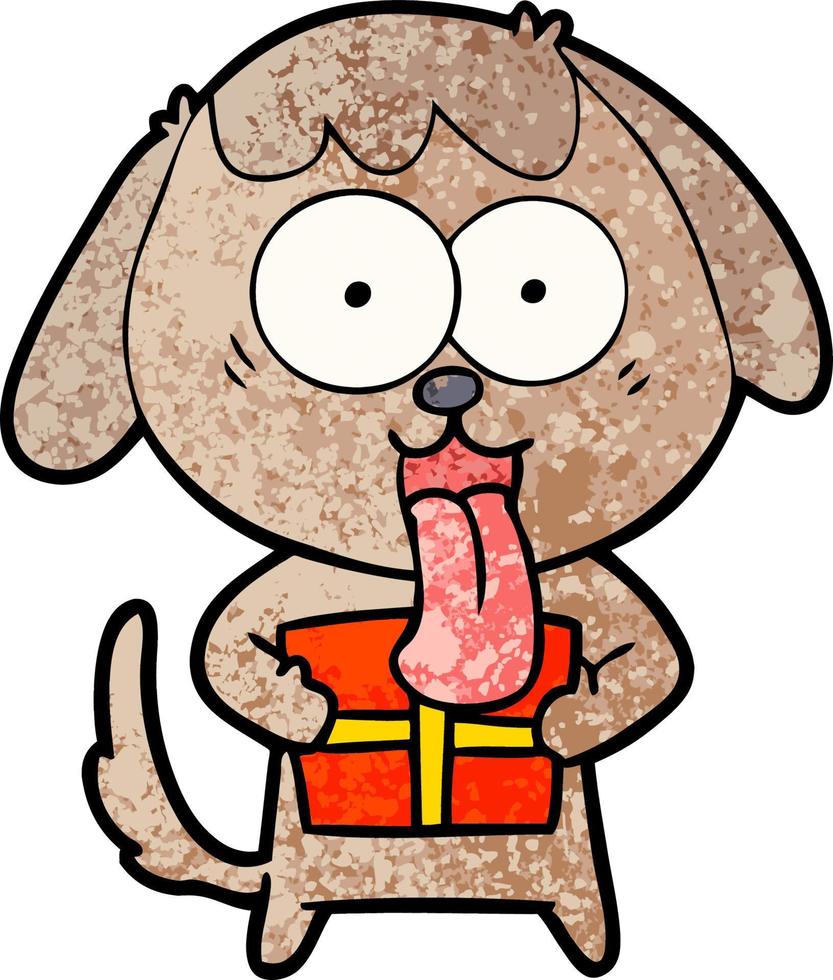 personagem de cachorro vetor em estilo cartoon