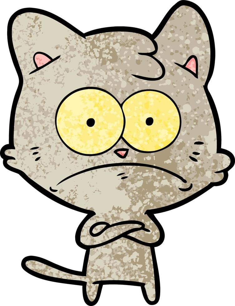 personagem de gato vetorial em estilo cartoon vetor