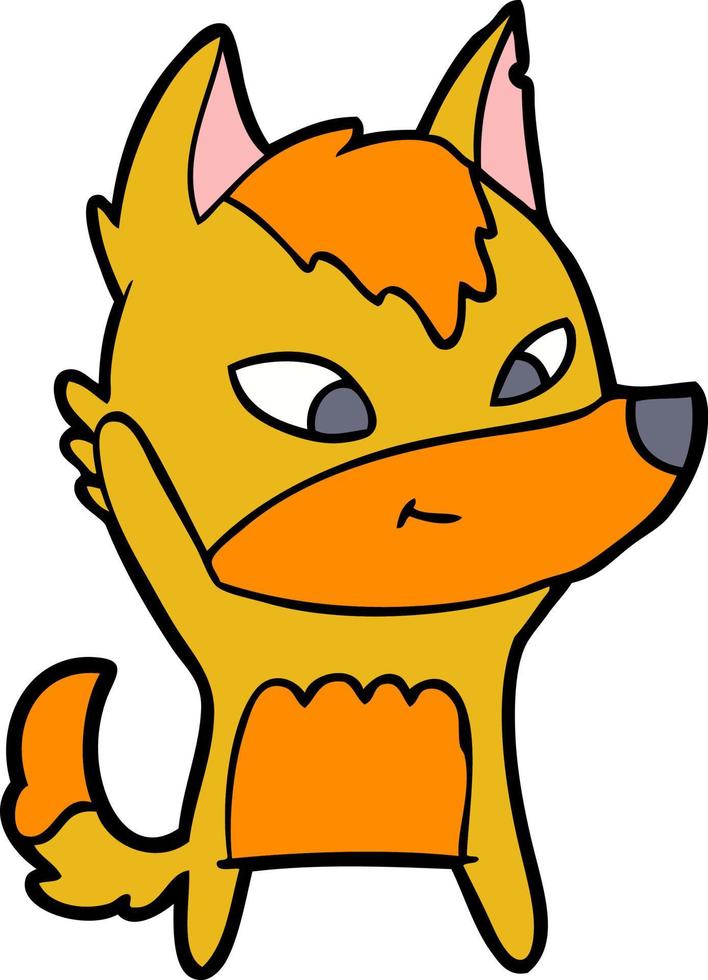 personagem de desenho animado raposa vetor