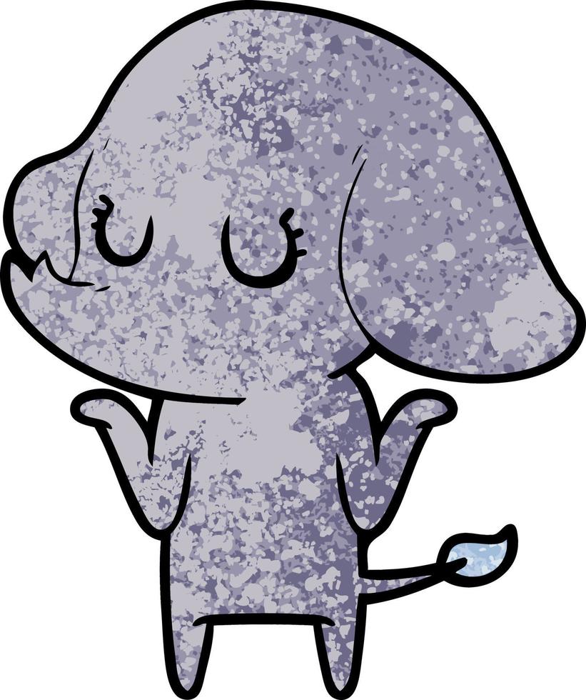 personagem de elefante vetor em estilo cartoon