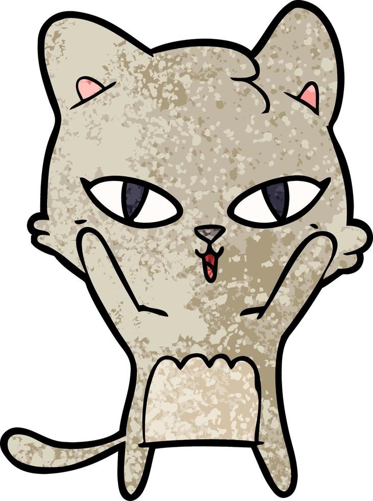 personagem de desenho animado gato vetor