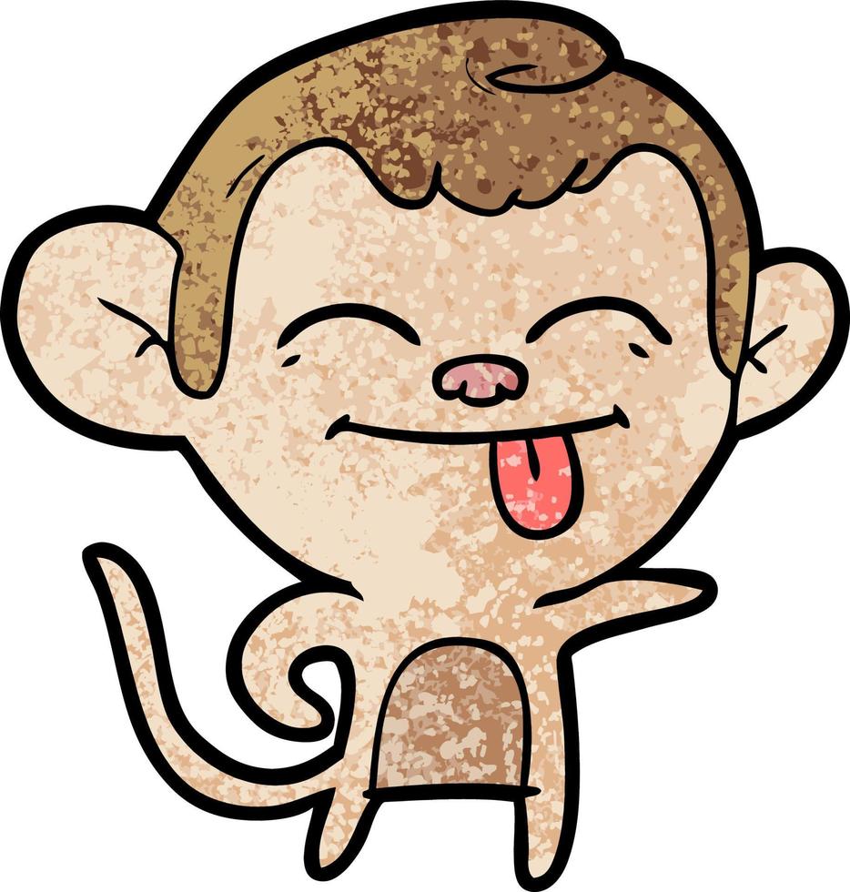 personagem de macaco vetorial em estilo cartoon vetor