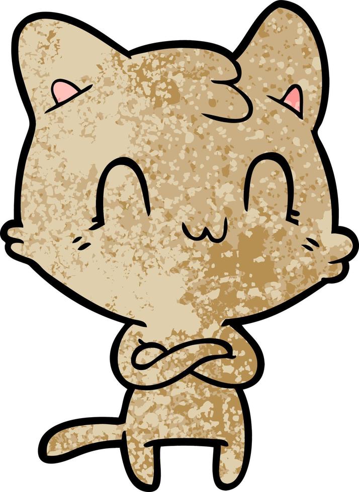 personagem de desenho animado gato vetor